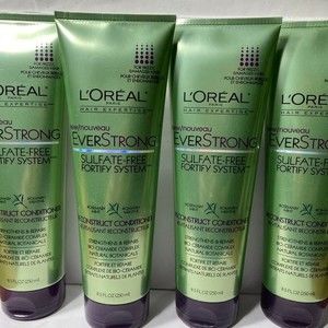 L'oreal Ever Strong Reconstruct Conditioner 6 Bottles DISCONTINUED Sulfate Free